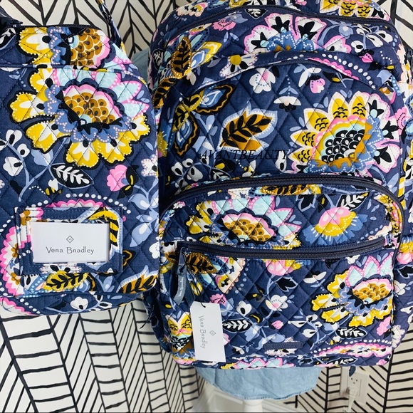 🔸 Vera Bradley essential backpack lunch bunch set - Picture 2 of 16